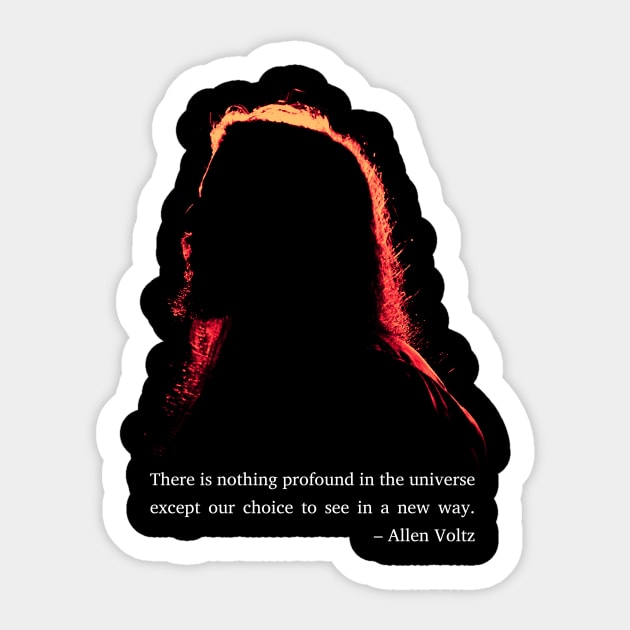 Abaddon's Pit - Allen Voltz quote Sticker by 454 Film Productions